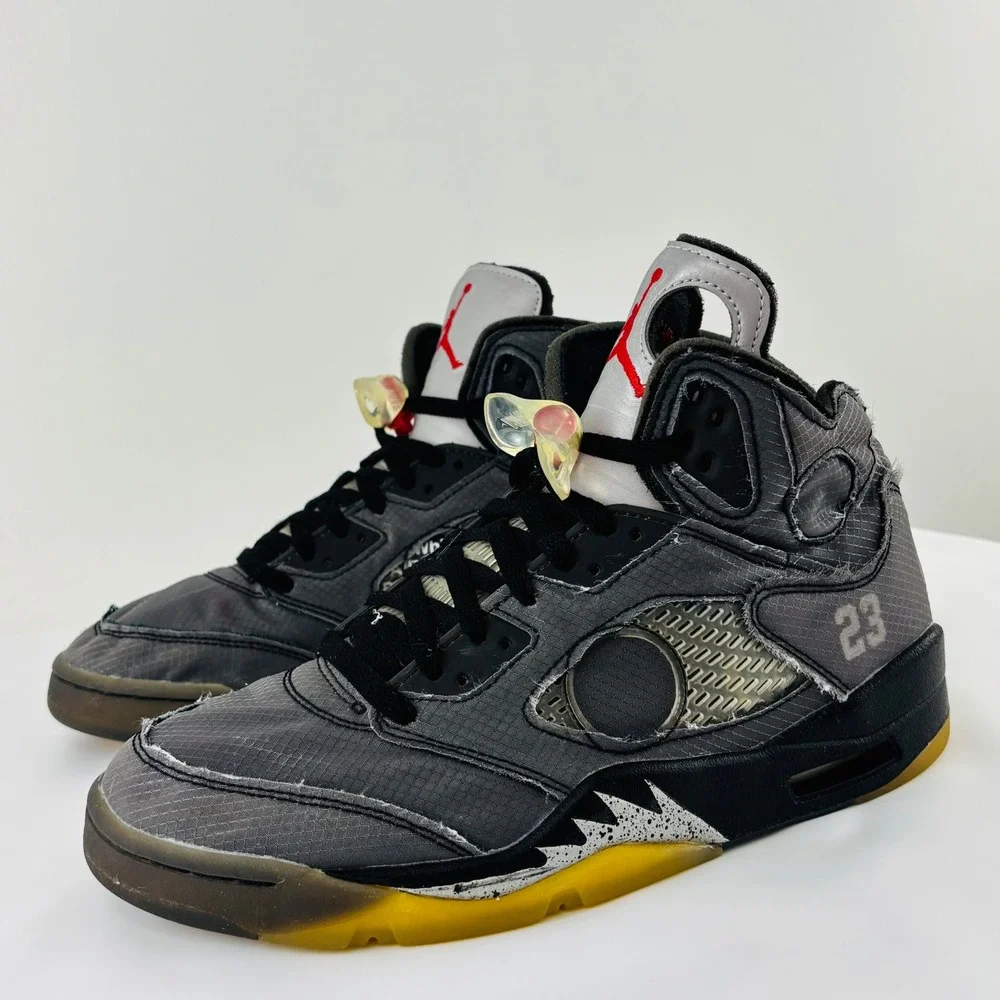 Air Jordan Off-White x Air Jordan 5 Retro SP 'Muslin' CT8480-001 Men's Shoes 9